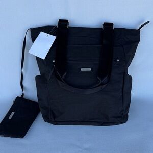 Baggallini Black Make Way Tote with RFID Pouch
